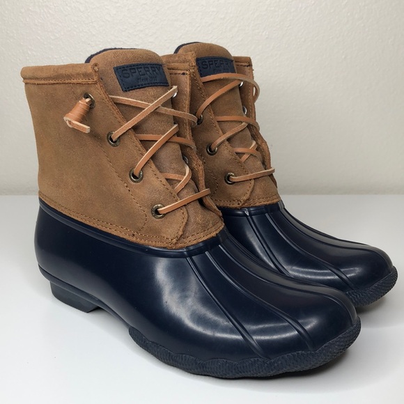 Sperry Shoes - Sperry Boots Waterproof Rubber Lace Up Duck Boots